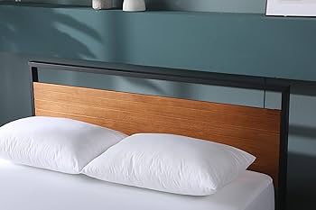 ZINUS 木製 ベッドフレーム セミダブル WoodPlatform ブラウン bedframe.webp?v=1695804292&